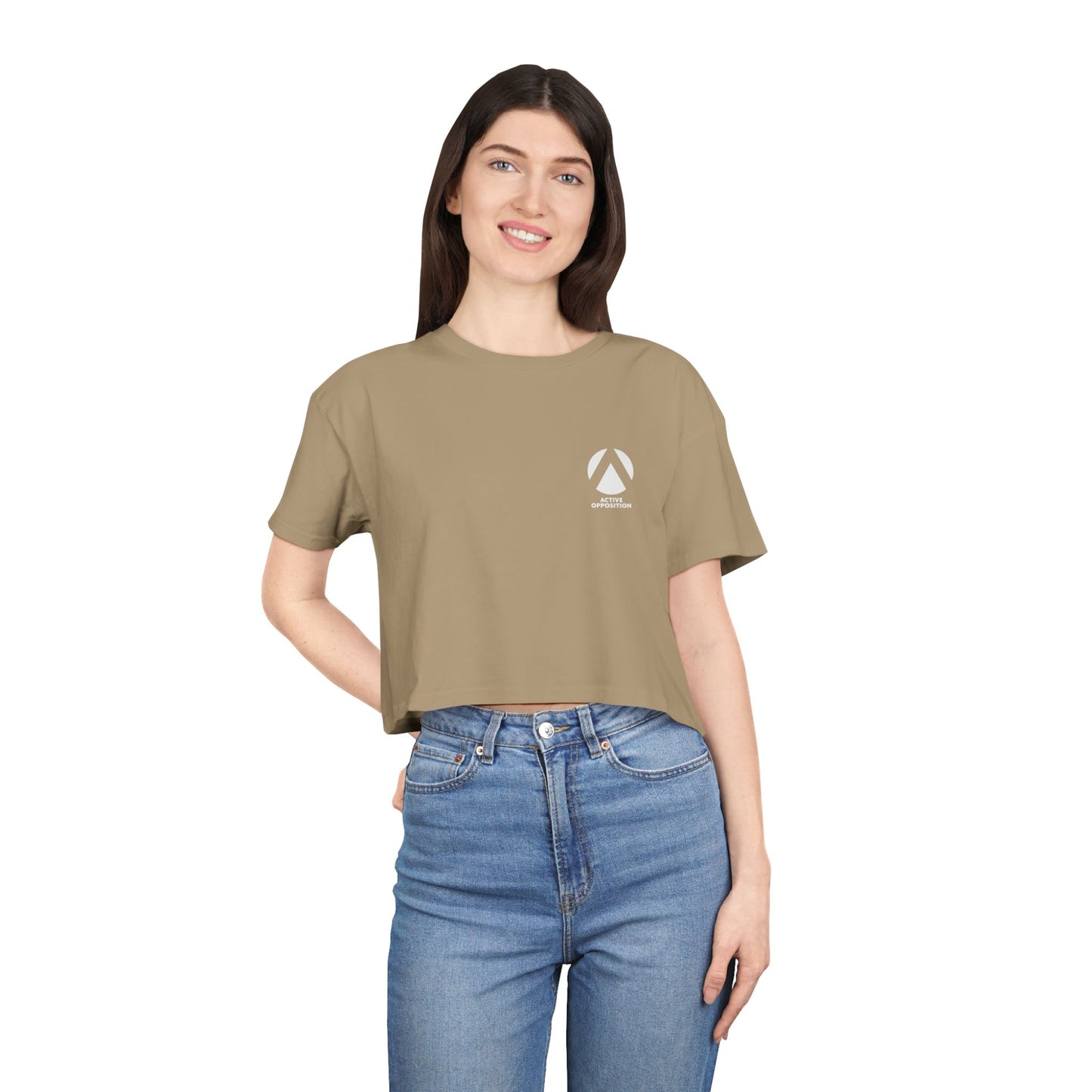 Indifference Empowers Oppression - Women's Crop Tee