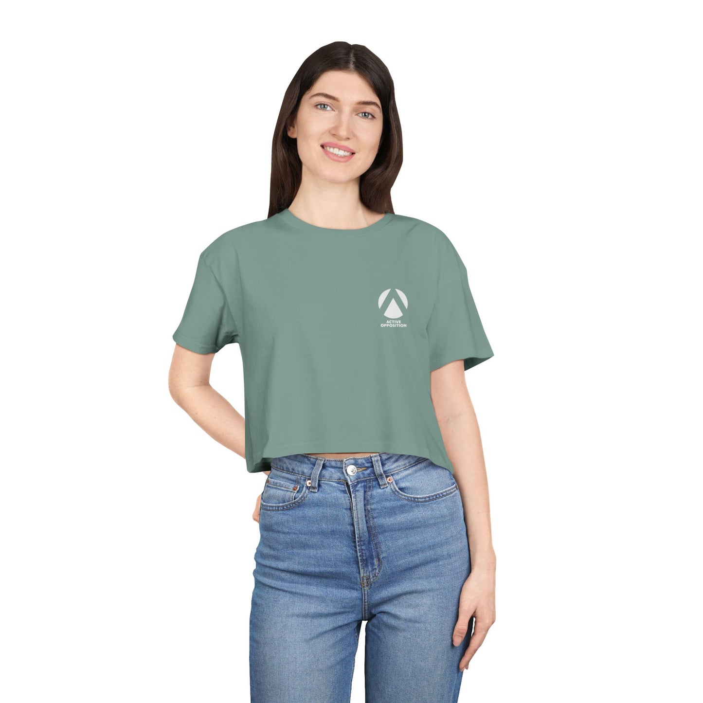 Indifference Empowers Oppression - Women's Crop Tee