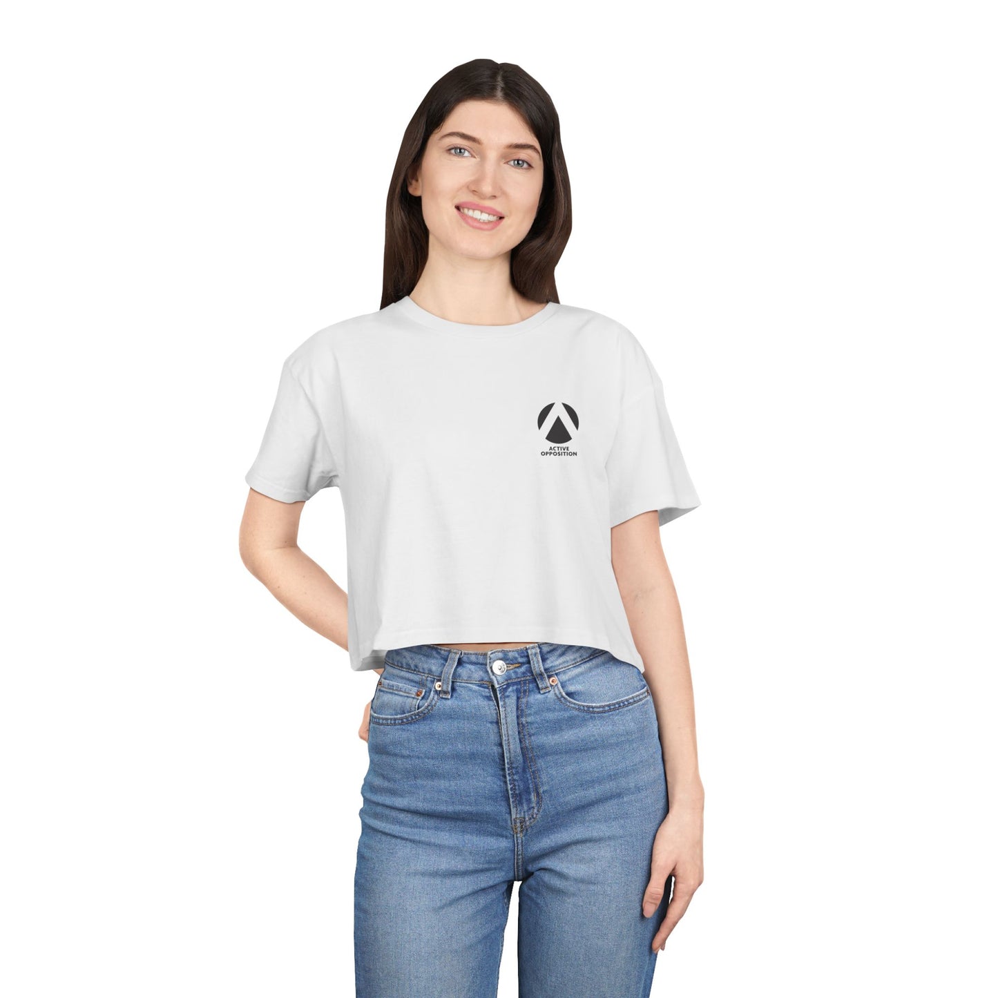 Indifference Empowers Oppression - Women's Crop Tee