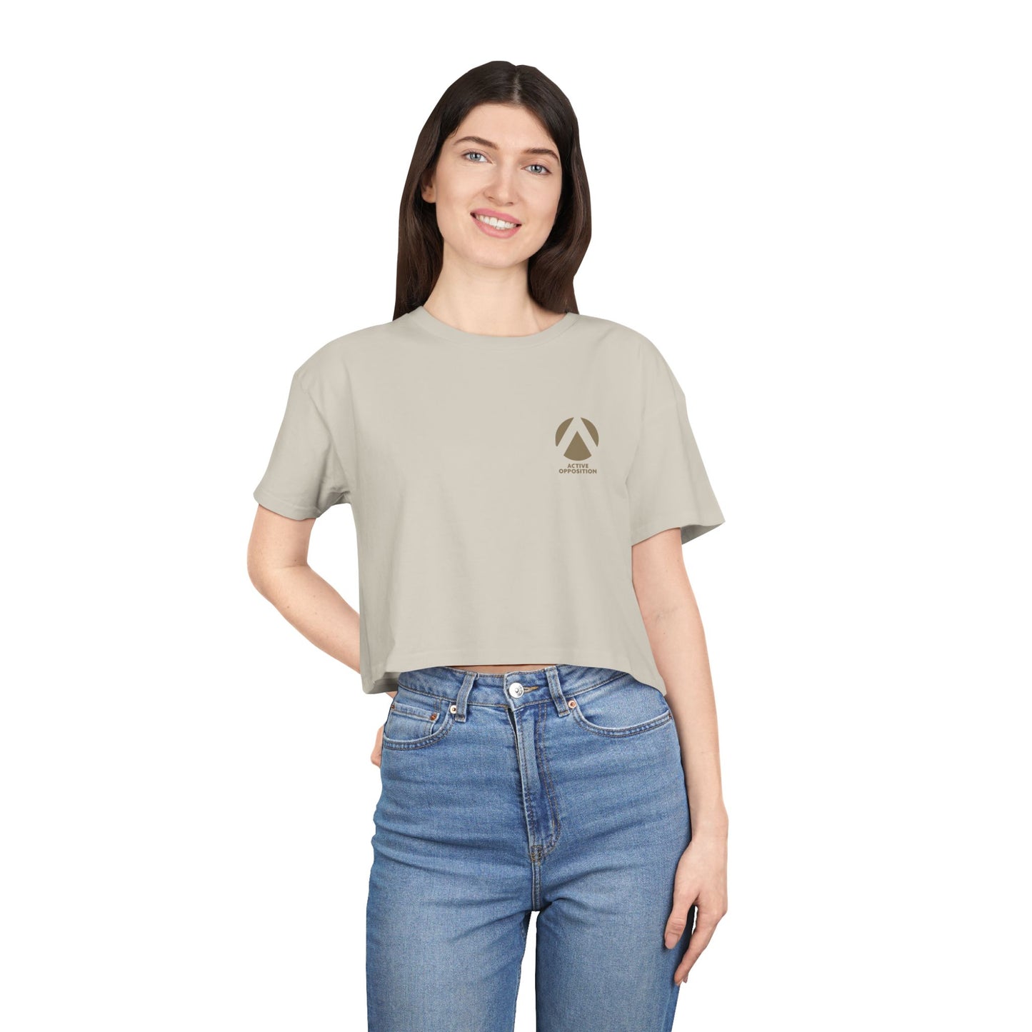 Indifference Empowers Oppression - Women's Crop Tee