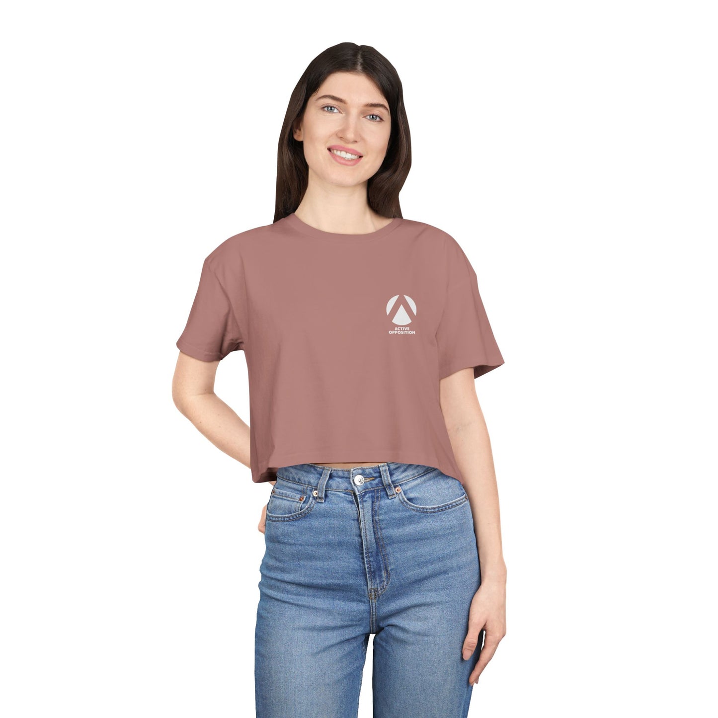 Indifference Empowers Oppression - Women's Crop Tee